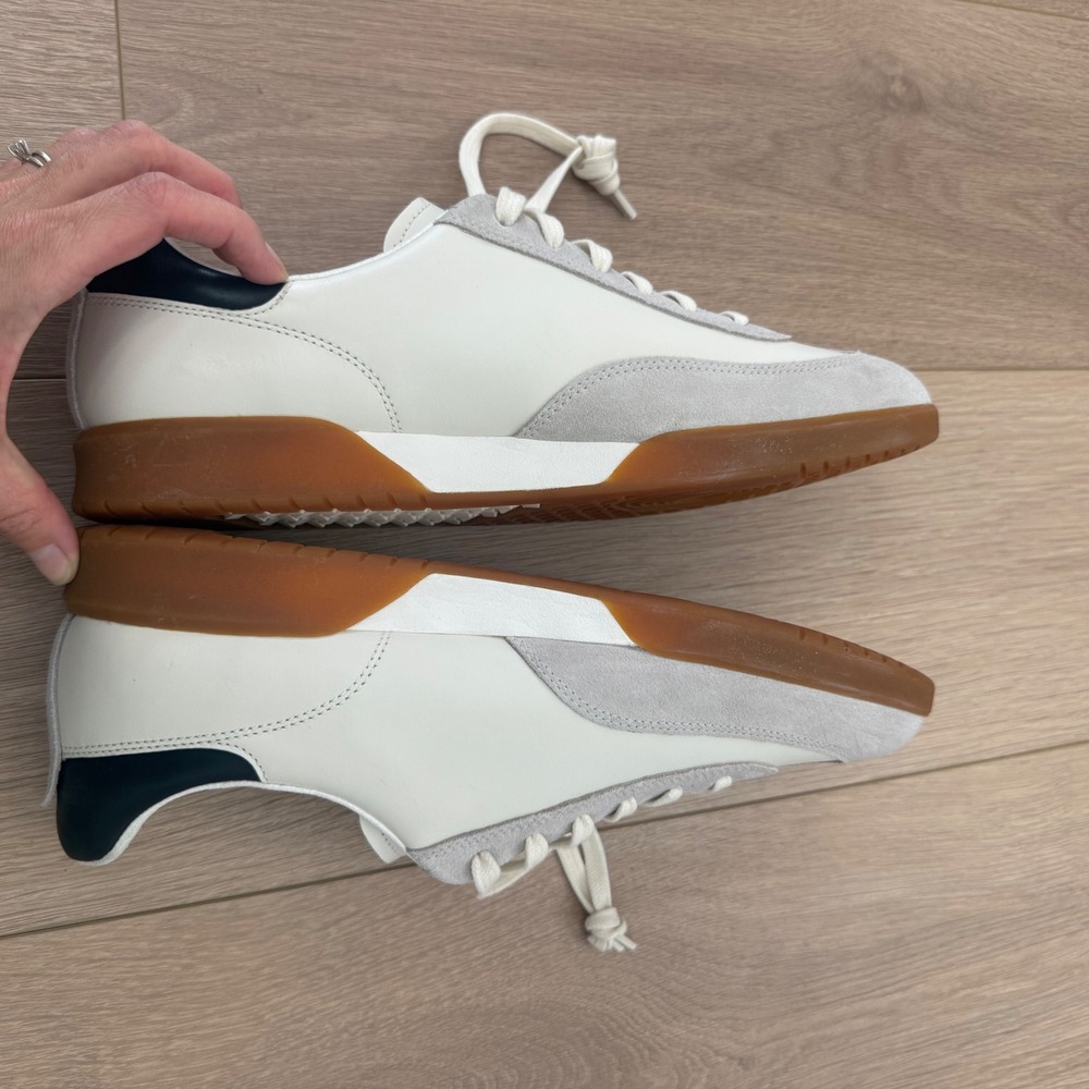 Cole Haan GrandSeries White Leather Suede Gum Sole Sneakers Low Top Shoes - Picture 6 of 11